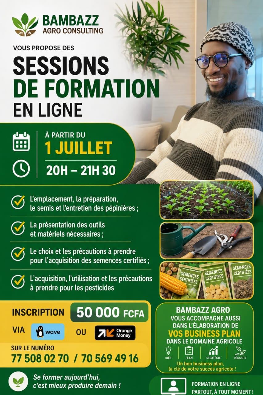 Sessions de formation en ligne — Gestion d'entreprise agricole