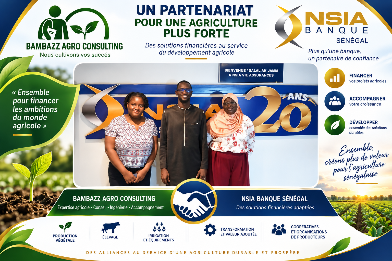 Partenariat NSIA BANQUE et Bambazz agroc consulting