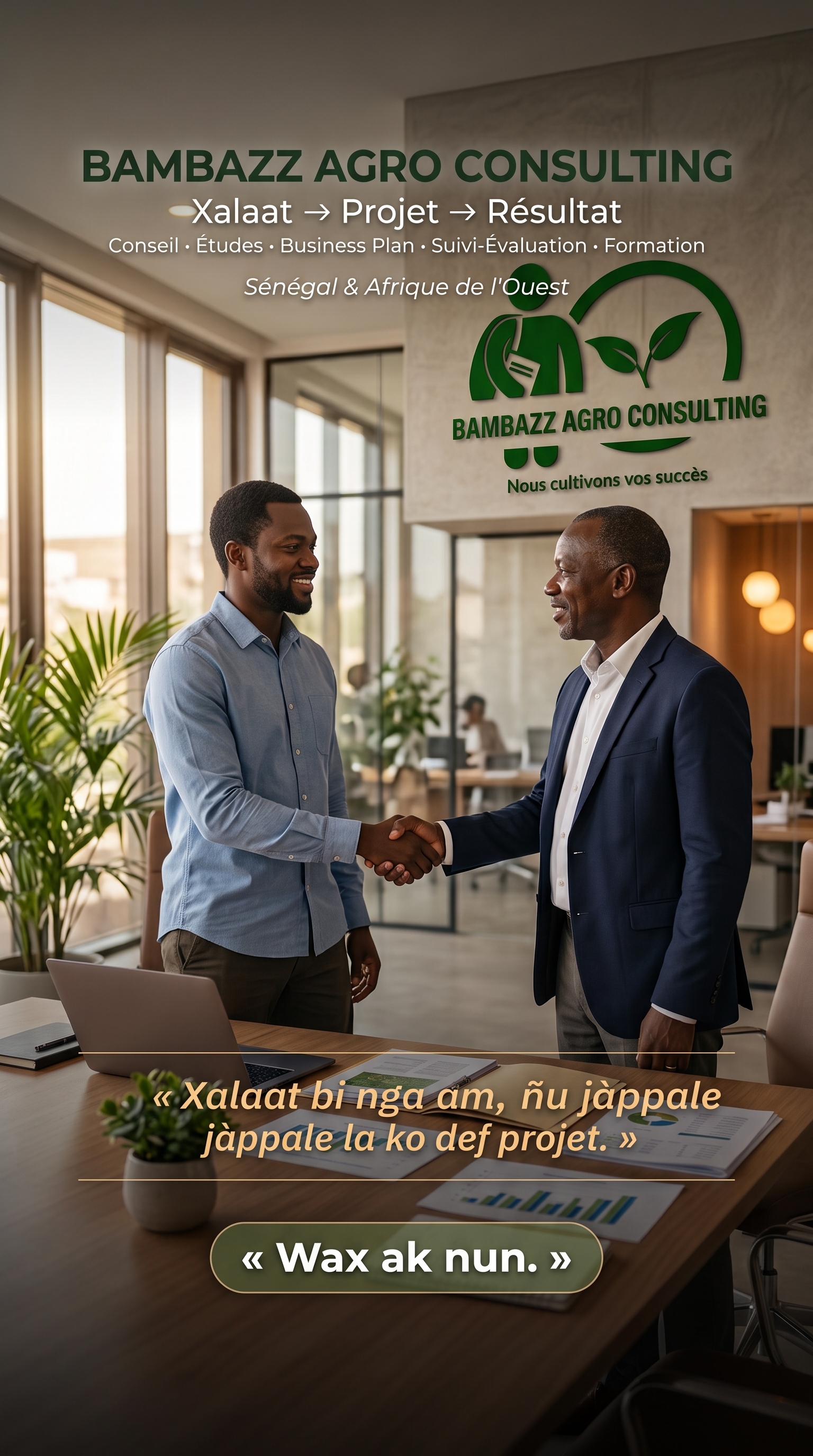 Bambazz agro Consulting Votre partenaire pour concrétiser vos projets