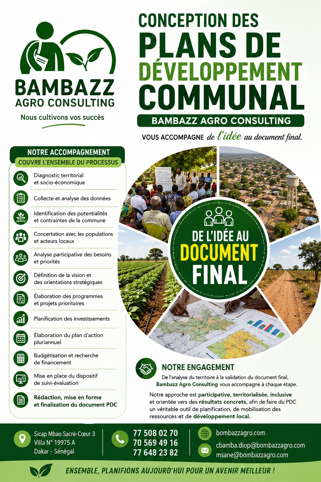 CONCEPTION DES PLANS DE DÉVELOPPEMENT COMMUNAL